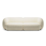 Kate 4-Sitzer Sofa mit Bezug aus Strukturierter Stoff (Puente 03) in Hellbeige melange, 243x99 cm – Bild 1