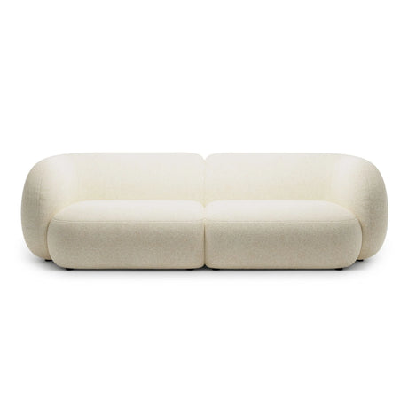 Kate 4-Sitzer Sofa mit Bezug aus Strukturierter Stoff (Puente 03) in Hellbeige melange, 243x99 cm – Bild 1