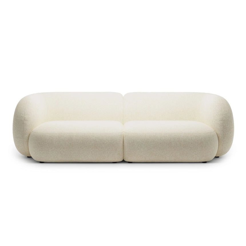 Kate 4-Sitzer Sofa mit Bezug aus Strukturierter Stoff (Puente 03) in Hellbeige melange, 243x99 cm – Bild 1