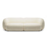 Kate 4-Sitzer Sofa mit Bezug aus Strukturierter Stoff (Puente 03) in Hellbeige melange, 243x99 cm – Bild 1