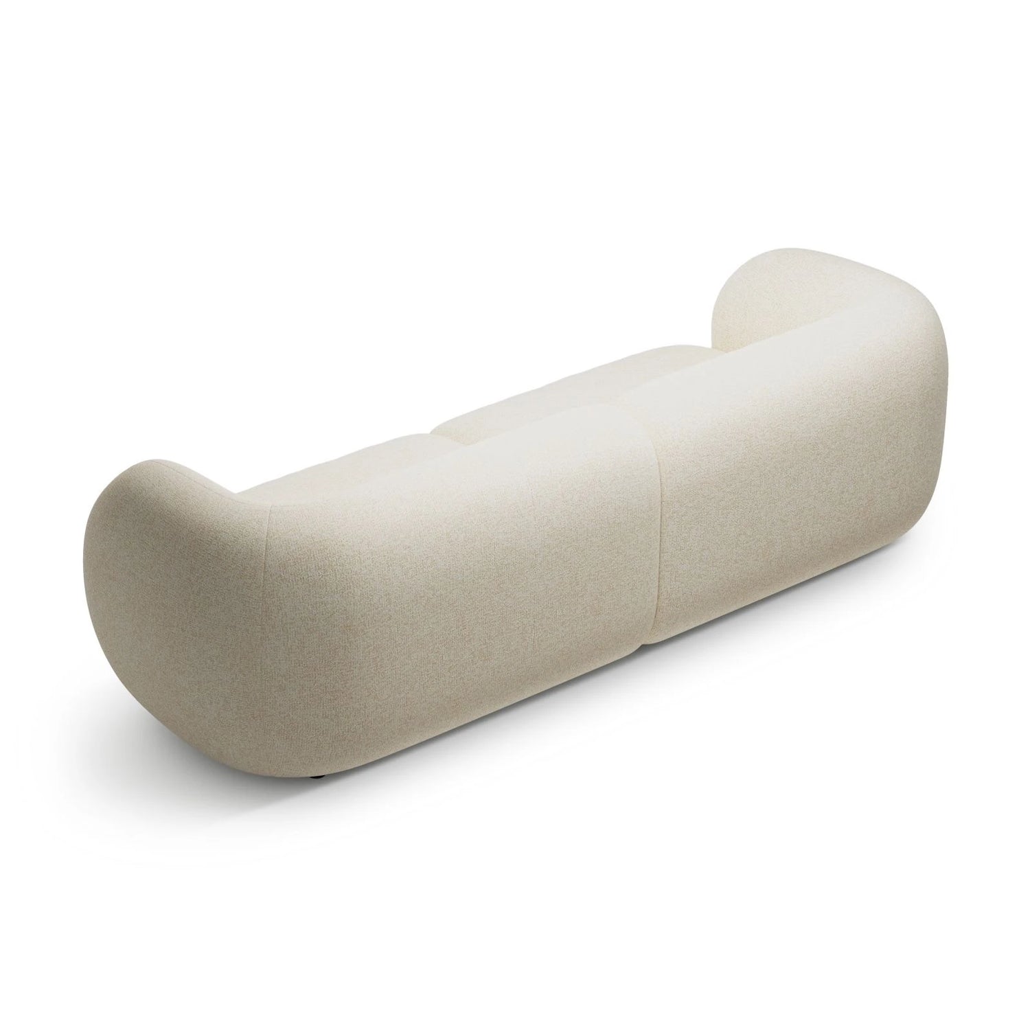 Kate 4-Sitzer Sofa mit Bezug aus Strukturierter Stoff (Puente 03) in Hellbeige melange, 243x99 cm – Bild 3