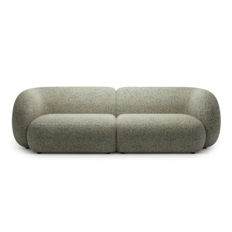 Kate 4-Sitzer Sofa mit Bezug aus Strukturierter Stoff (Puente 33) in Moss Green Melange, 243x99 cm – Bild 1