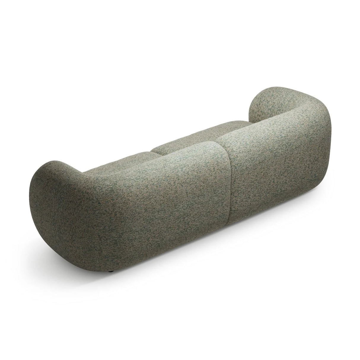 Kate 4-Sitzer Sofa mit Bezug aus Strukturierter Stoff (Puente 33) in Moss Green Melange, 243x99 cm – Bild 3