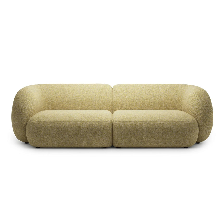 Kate 4-Sitzer Sofa mit Bezug aus Strukturierter Stoff (Puente 41) in Sonnenblume melange, 243x99 cm – Bild 1