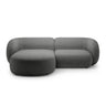 Kate Ecksofa Links mit Bezug aus Boucle (Baloo 2083) in Dunkelgrau, 255x176 cm – Bild 1