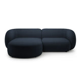 Kate Ecksofa Links mit Bezug aus Boucle (Baloo 2088) in Dunkelblau, 255x176 cm – Bild 1
