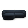Kate Ecksofa Links mit Bezug aus Boucle (Baloo 2088) in Dunkelblau, 255x176 cm – Bild 1