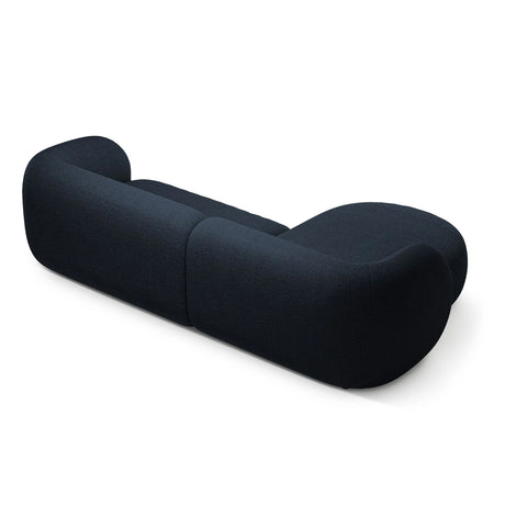 Kate Ecksofa Links mit Bezug aus Boucle (Baloo 2088) in Dunkelblau, 285x176 cm – Bild 3