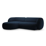 Kate Ecksofa Links mit Bezug aus Samt (Salvador 05) in Königsblau, 285x176 cm – Bild 2