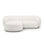 Kate Ecksofa Links mit Bezug aus Samt, Strukturstoff oder Boucle, 255x176 cm – Bild 1