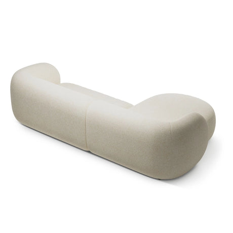 Kate Ecksofa Links mit Bezug aus Strukturierter Stoff (Puente 03) in Hellbeige melange, 285x176 cm – Bild 3