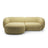 Kate Ecksofa Links mit Bezug aus Strukturierter Stoff (Puente 41) in Sonnenblume melange, 255x176 cm – Bild 1