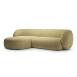 Kate Ecksofa Links mit Bezug aus Strukturierter Stoff (Puente 41) in Sonnenblume melange, 285x176 cm – Bild 2
