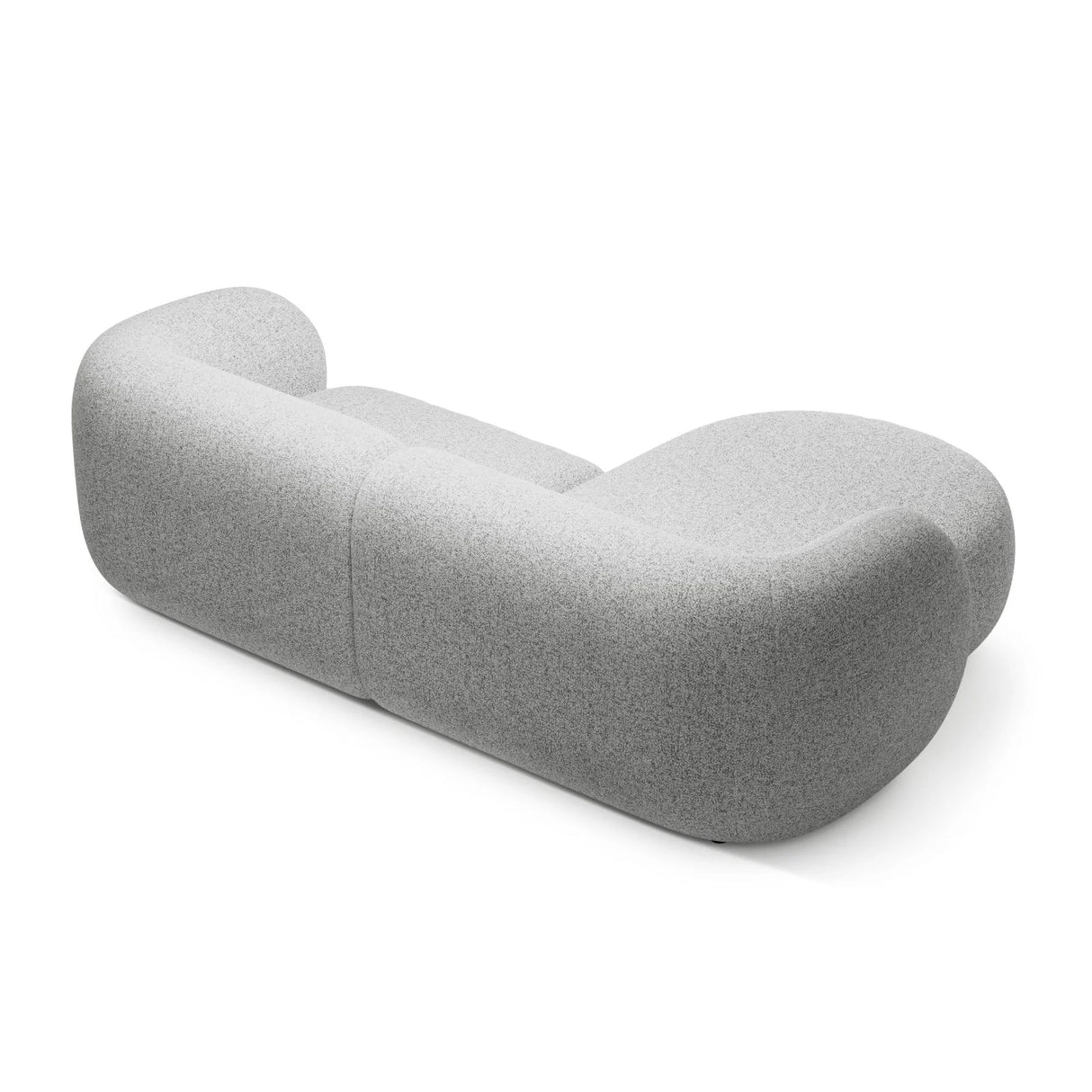 Kate Ecksofa Links mit Bezug aus Strukturierter Stoff (Puente 80) in Hellgrau melange, 255x176 cm – Bild 3