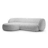 Kate Ecksofa Links mit Bezug aus Strukturierter Stoff (Puente 80) in Hellgrau melange, 285x176 cm – Bild 2