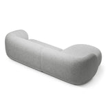 Kate Ecksofa Links mit Bezug aus Strukturierter Stoff (Puente 80) in Hellgrau melange, 285x176 cm – Bild 3
