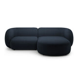 Kate Ecksofa Rechts mit Bezug aus Boucle (Baloo 2088) in Dunkelblau, 255x176 cm – Bild 1
