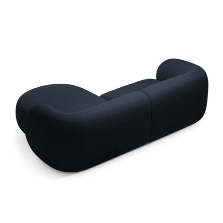 Kate Ecksofa Rechts mit Bezug aus Boucle (Baloo 2088) in Dunkelblau, 255x176 cm – Bild 3