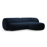 Kate Ecksofa Rechts mit Bezug aus Samt (Salvador 05) in Königsblau, 285x176 cm – Bild 2