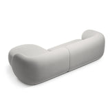 Kate Ecksofa Rechts mit Bezug aus Samt (Salvador 16) in Hellgrau, 285x176 cm – Bild 3