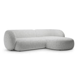 Kate Ecksofa Rechts mit Bezug aus Strukturierter Stoff (Puente 80) in Hellgrau melange, 285x176 cm – Bild 2