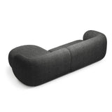 Kate Ecksofa Rechts mit Bezug aus Strukturierter Stoff (Puente 94) in Dunkelgrau melange, 285x176 cm – Bild 3