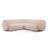 Kate Ecksofa symmetrisch aus Boucle (Baloo 2072) in Puderrosa, 252x252 cm – Bild 1
