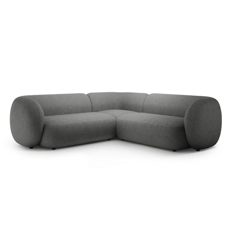 Kate Ecksofa symmetrisch aus Boucle (Baloo 2083) in Dunkelgrau, 252x252 cm – Bild 1