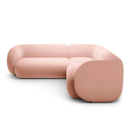 Kate Ecksofa symmetrisch aus Samt (Salvador 11) in Rosa, 252x252 cm – Bild 2