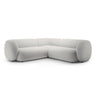 Kate Ecksofa symmetrisch aus Samt (Salvador 16) in Hellgrau, 252x252 cm – Bild 1