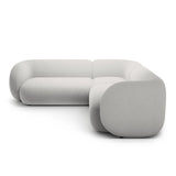 Kate Ecksofa symmetrisch aus Samt (Salvador 16) in Hellgrau, 252x252 cm – Bild 2