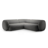 Kate Ecksofa symmetrisch aus Samt (Salvador 18) in Dunkelgrau, 252x252 cm – Bild 1