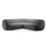 Kate Ecksofa symmetrisch aus Samt (Salvador 18) in Dunkelgrau, 252x252 cm – Bild 1