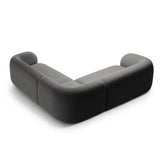 Kate Ecksofa symmetrisch aus Samt (Salvador 18) in Dunkelgrau, 252x252 cm – Bild 3