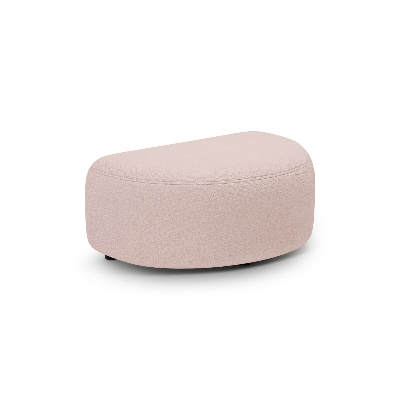 Kate Pouf mit Bezug aus Boucle (Baloo 2072) in Puderrosa, 99x60 cm – Bild 1