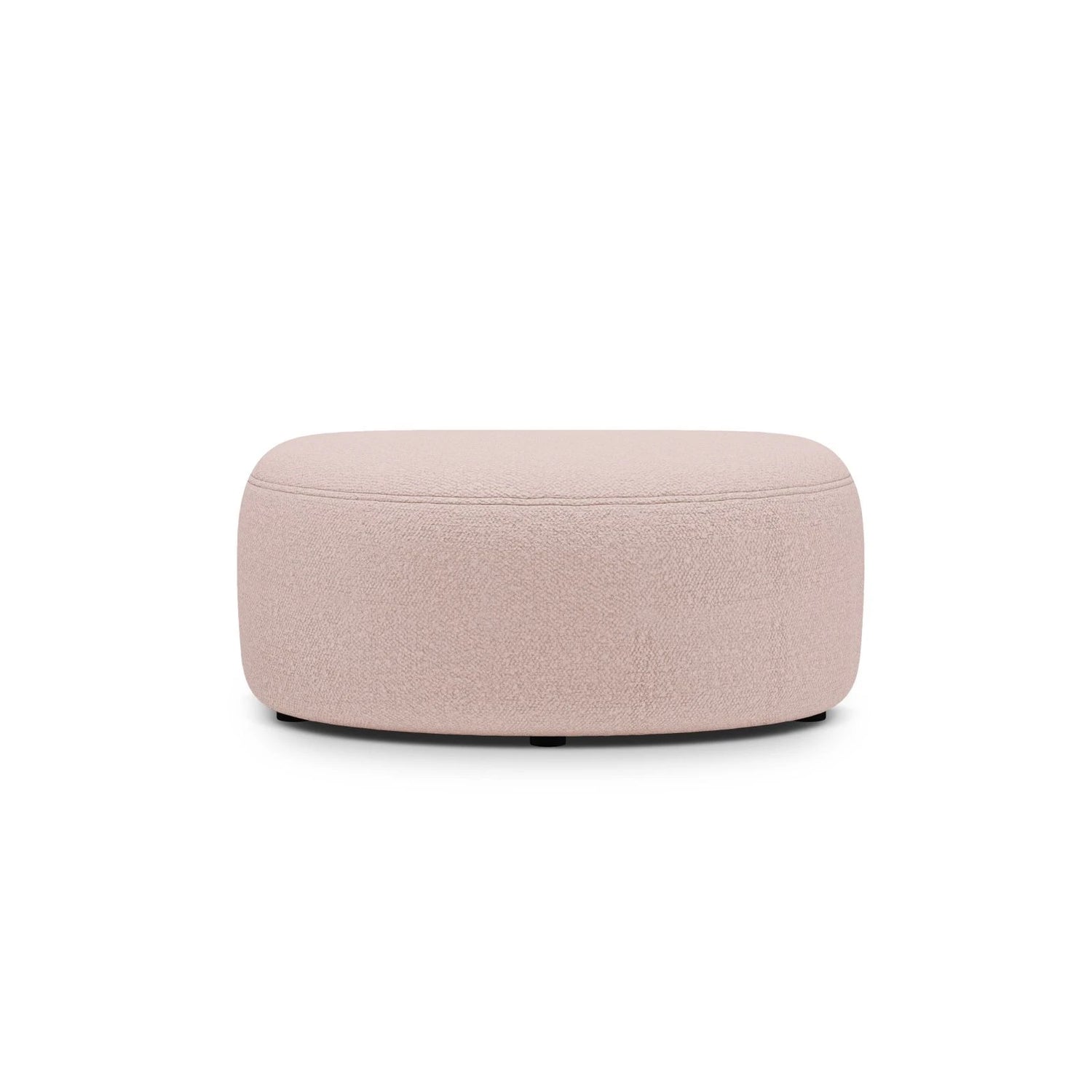 Kate Pouf mit Bezug aus Boucle (Baloo 2072) in Puderrosa, 99x60 cm – Bild 2