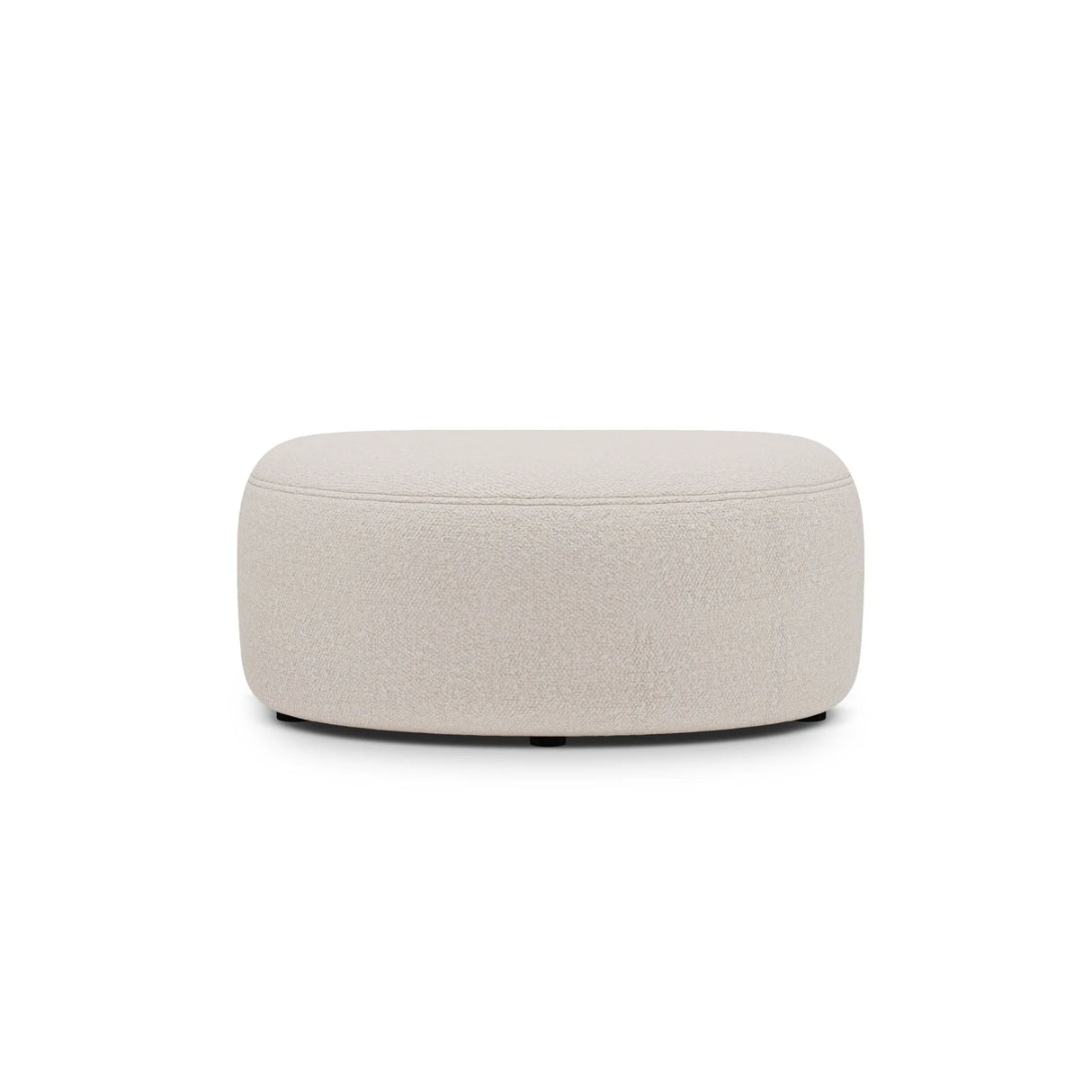 Kate Pouf mit Bezug aus Boucle (Baloo 2074) in Beige, 99x60 cm – Bild 2