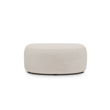 Kate Pouf mit Bezug aus Boucle (Baloo 2074) in Beige, 99x60 cm – Bild 2