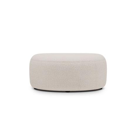 Kate Pouf mit Bezug aus Boucle (Baloo 2074) in Beige, 99x60 cm – Bild 2