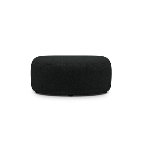 Kate Pouf mit Bezug aus Boucle (Baloo 2082) in Schwarz, 99x60 cm – Bild 2