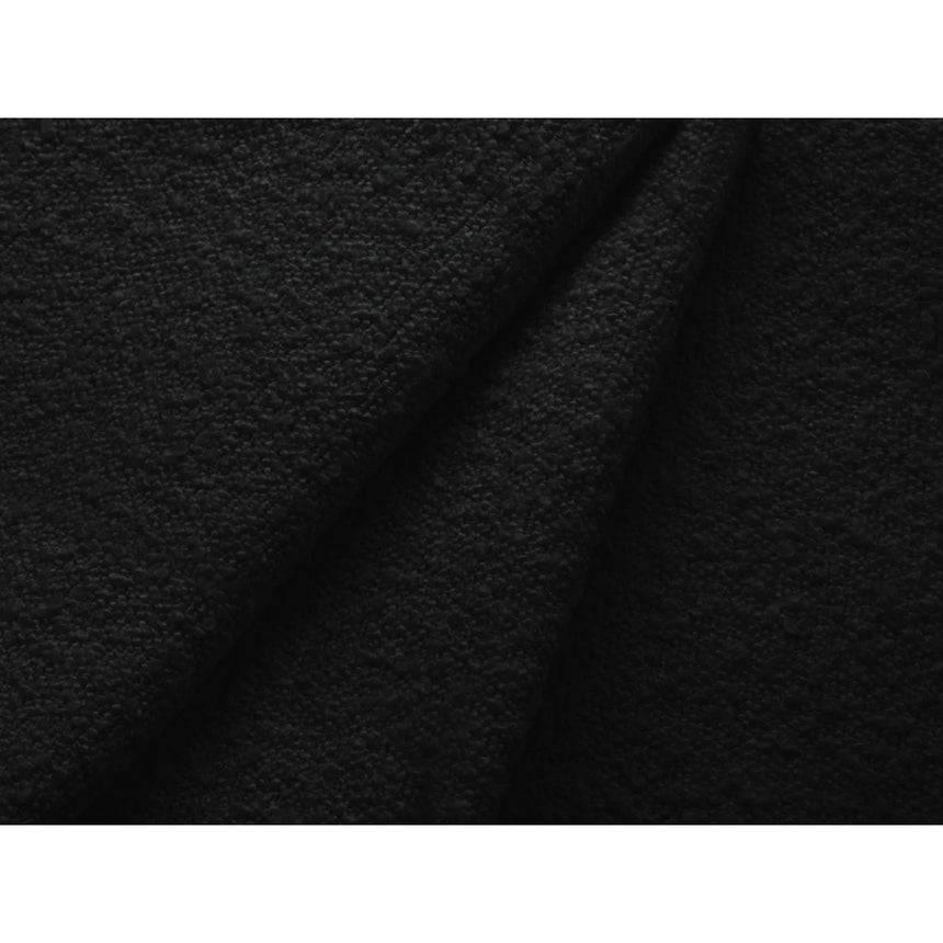 Kate Pouf mit Bezug aus Boucle (Baloo 2082) in Schwarz, 99x60 cm – Bild 3