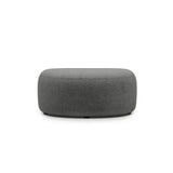 Kate Pouf mit Bezug aus Boucle (Baloo 2083) in Dunkelgrau, 99x60 cm – Bild 2
