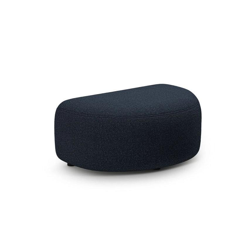 Kate Pouf mit Bezug aus Boucle (Baloo 2088) in Dunkelblau, 99x60 cm – Bild 1
