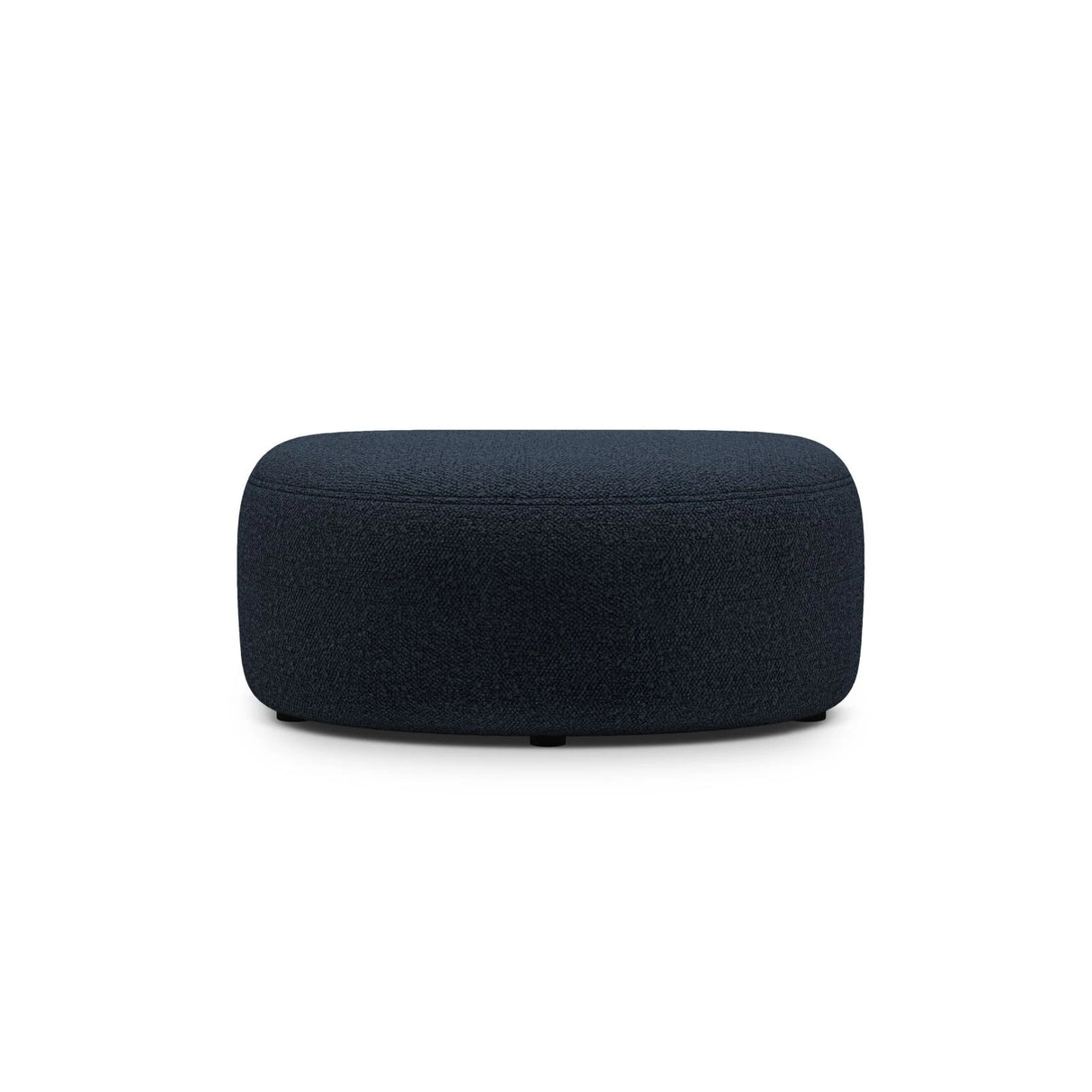 Kate Pouf mit Bezug aus Boucle (Baloo 2088) in Dunkelblau, 99x60 cm – Bild 2