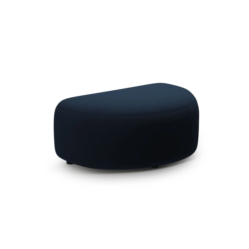 Kate Pouf mit Bezug aus Samt (Salvador 05) in Königsblau, 99x60 cm – Bild 1