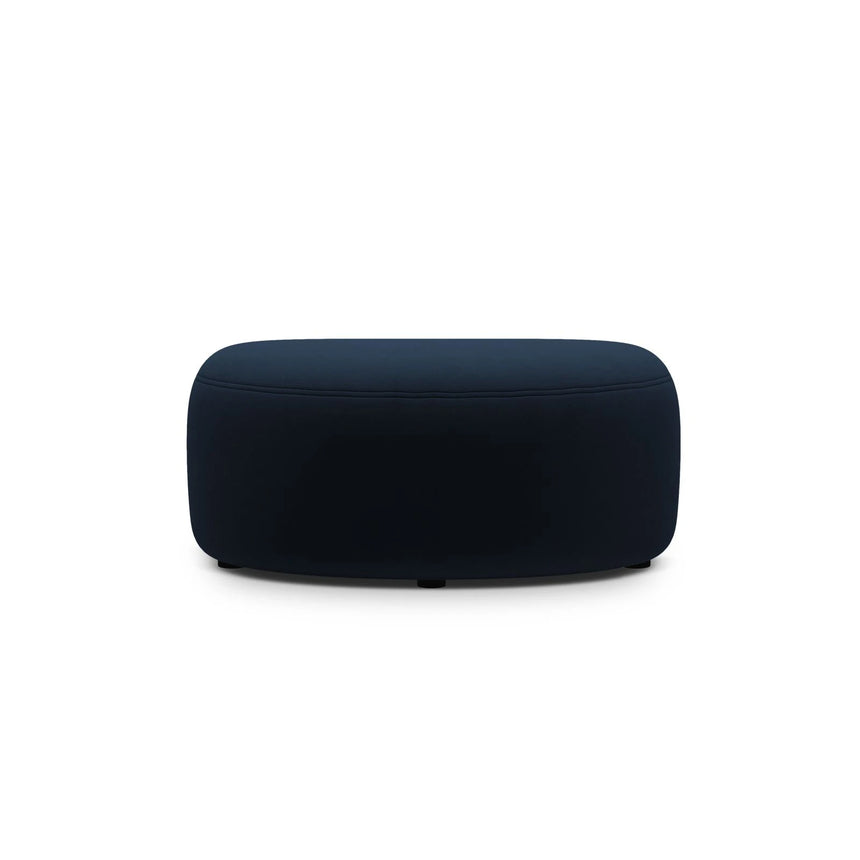 Kate Pouf mit Bezug aus Samt (Salvador 05) in Königsblau, 99x60 cm – Bild 2