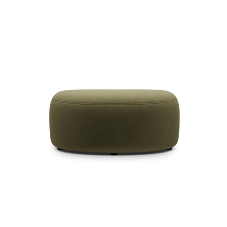 Kate Pouf mit Bezug aus Samt (Salvador 08) in Grün, 99x60 cm – Bild 2