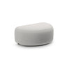Kate Pouf mit Bezug aus Samt (Salvador 16) in Hellgrau, 99x60 cm – Bild 1