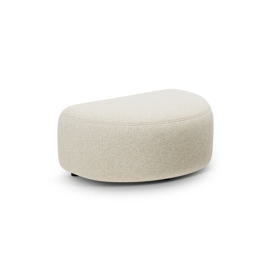 Kate Pouf mit Bezug aus Strukturierter Stoff (Puente 03) in Hellbeige melange, 99x60 cm – Bild 1