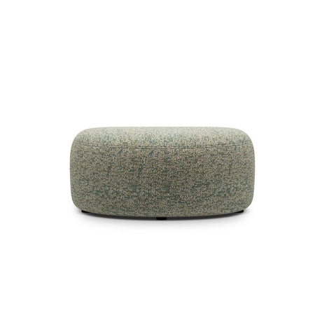 Kate Pouf mit Bezug aus Strukturierter Stoff (Puente 33) in Moss Green Melange, 99x60 cm – Bild 2